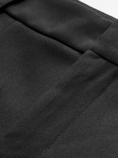 Eleganti Pantaloni Corti a Vita Alta per Donna – Pantaloni Casual da Ufficio con Vestibilità Ampia e Pieghe
