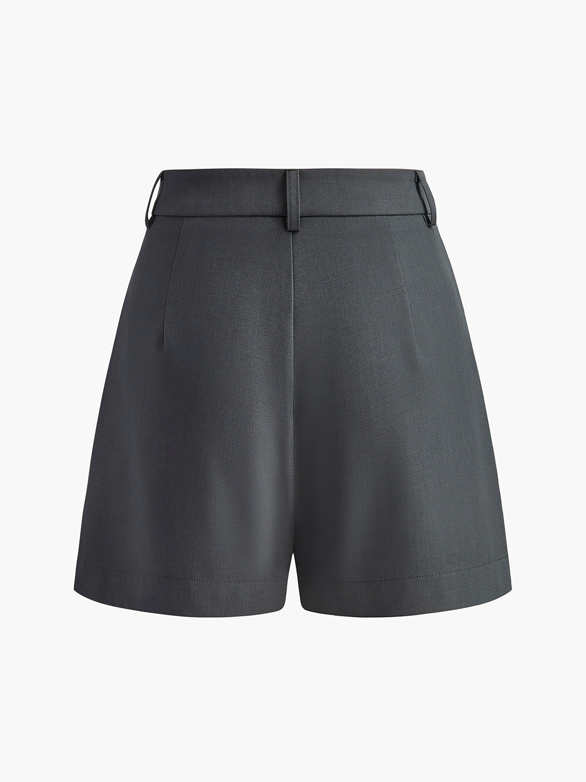 Eleganti Pantaloni Corti a Vita Alta per Donna – Pantaloni Casual da Ufficio con Vestibilità Ampia e Pieghe
