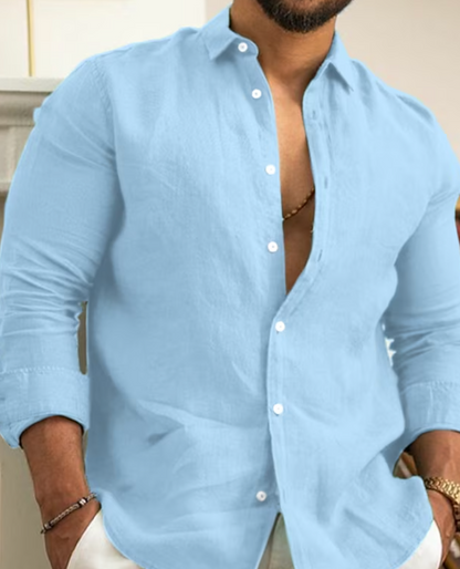 Anatole - Camicia in Lino per Uomini – Tessuto Leggero e Traspirante, Ideale per l'Estate