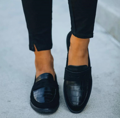 Elegante Mocassino Slip-On con effetto coccodrillo per uomini – Scarpe comode per lavoro e tempo libero