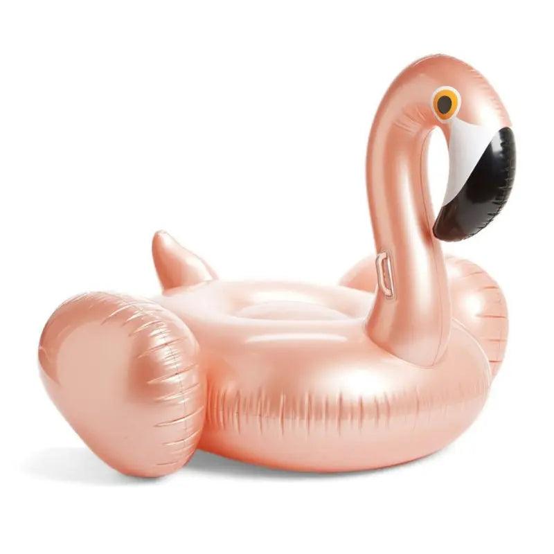 Oriviva - Flamingo Gonfiabile Oro XXL 150 × 90 cm