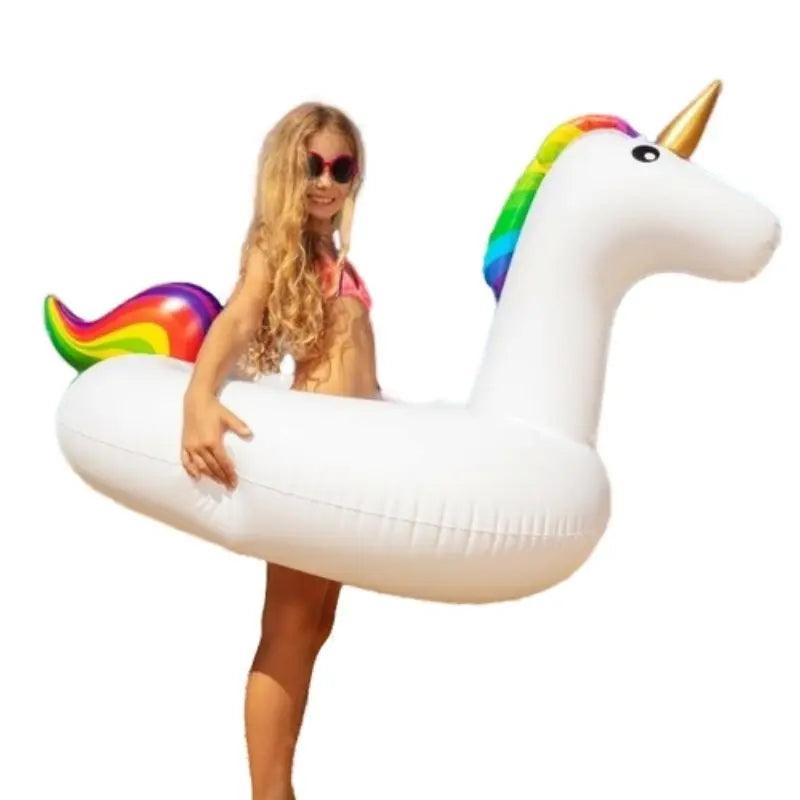 Solivie - Anello da nuoto unicorno piccolo