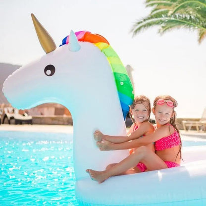 Aquarella - XXL Anello Gonfiabile a Forma di Unicorno 200 x 90 x 110 cm
