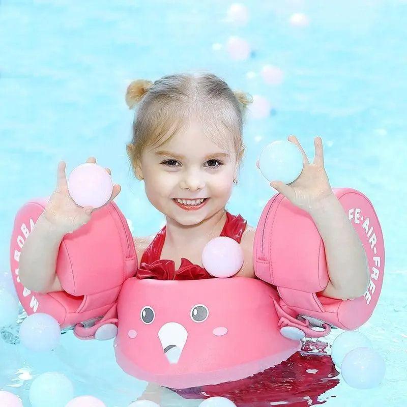 Swimora - Ausilio per il nuoto a pancia in giù con braccioli per bambini