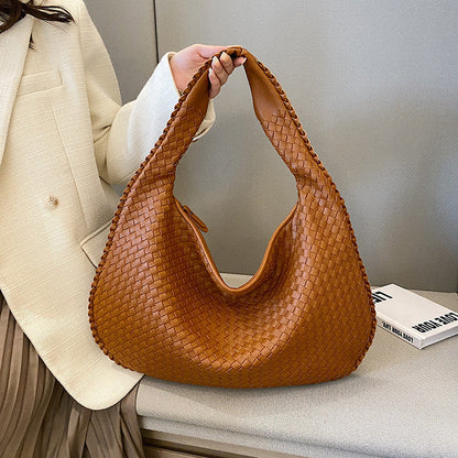 Dévia - Borsa a spalla in eco-pelle intrecciata