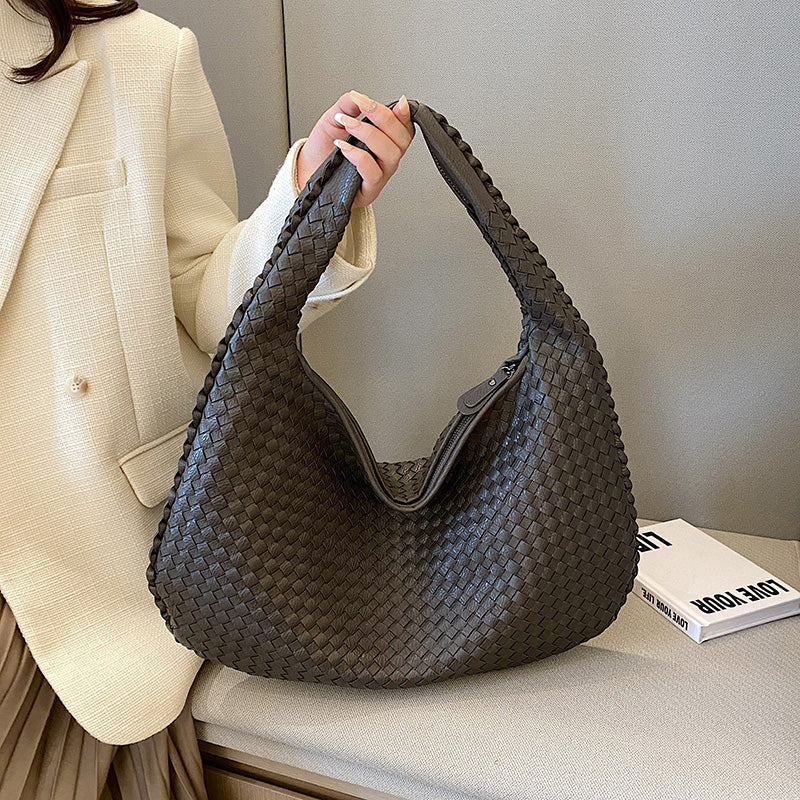 Dévia - Borsa a spalla in eco-pelle intrecciata