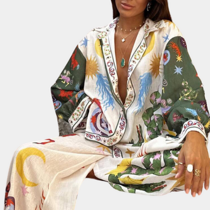 Calivie - Elegante Completo Due Pezzi da Donna