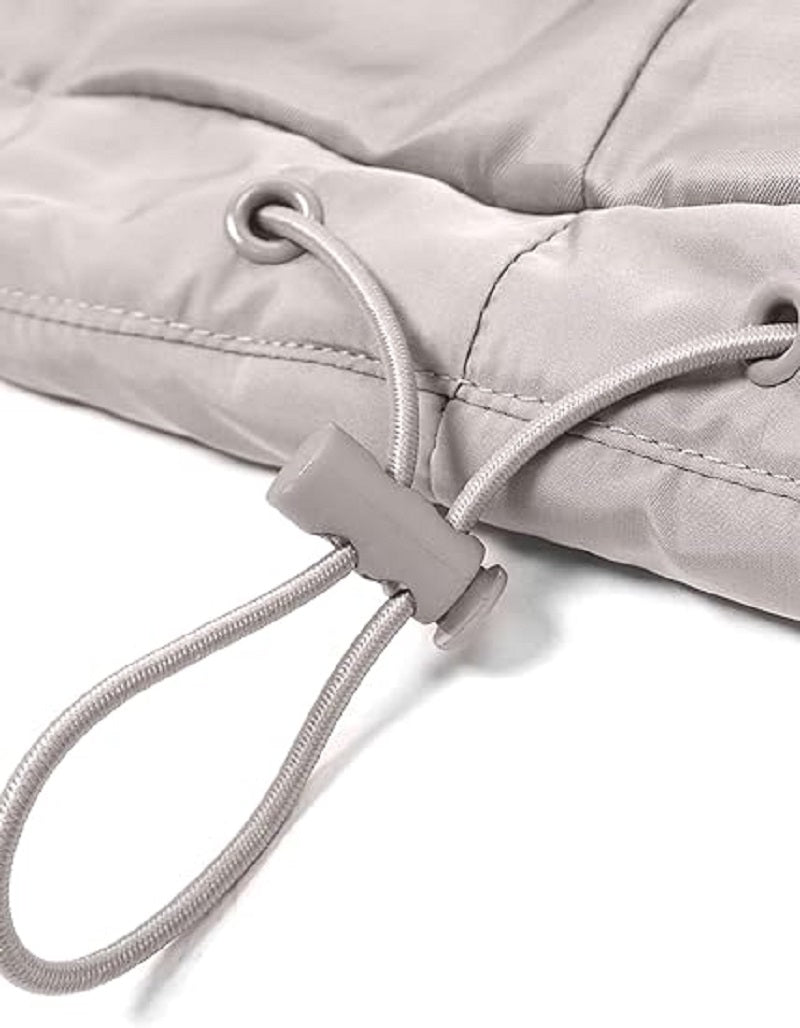 Gilet imbottito oversize con zip e tasche – Gilet invernale caldo e casual per donne