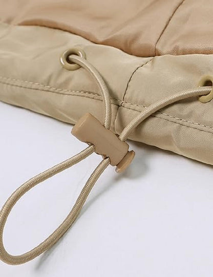 Gilet imbottito oversize con zip e tasche – Gilet invernale caldo e casual per donne