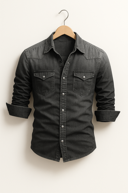 Vianor - Camicia in jeans casual per uomini