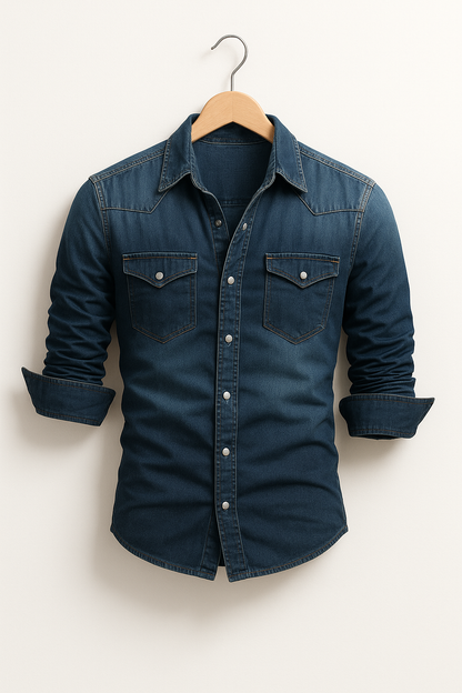 Vianor - Camicia in jeans casual per uomini