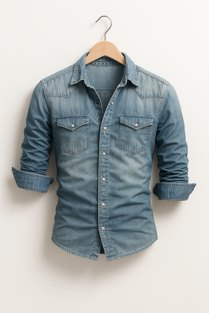 Vianor - Camicia in jeans casual per uomini