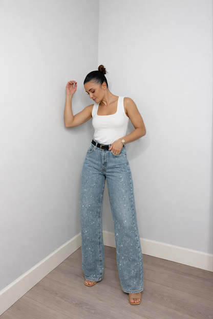 jeans donna vita alta