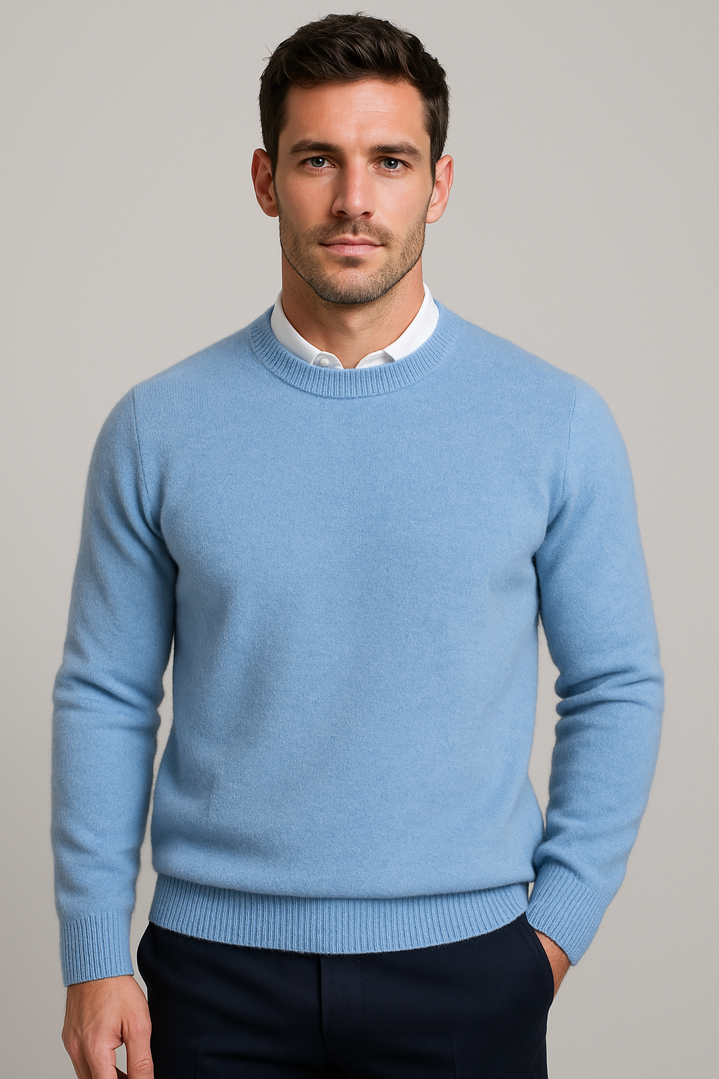 Florent - Maglione Classico ed Elegante di Alta Qualità in Morbido Cotone per Uomini