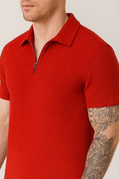 Calixte - Set estivo elegante e leggero in lino per uomo, composto da polo e pantaloni corti