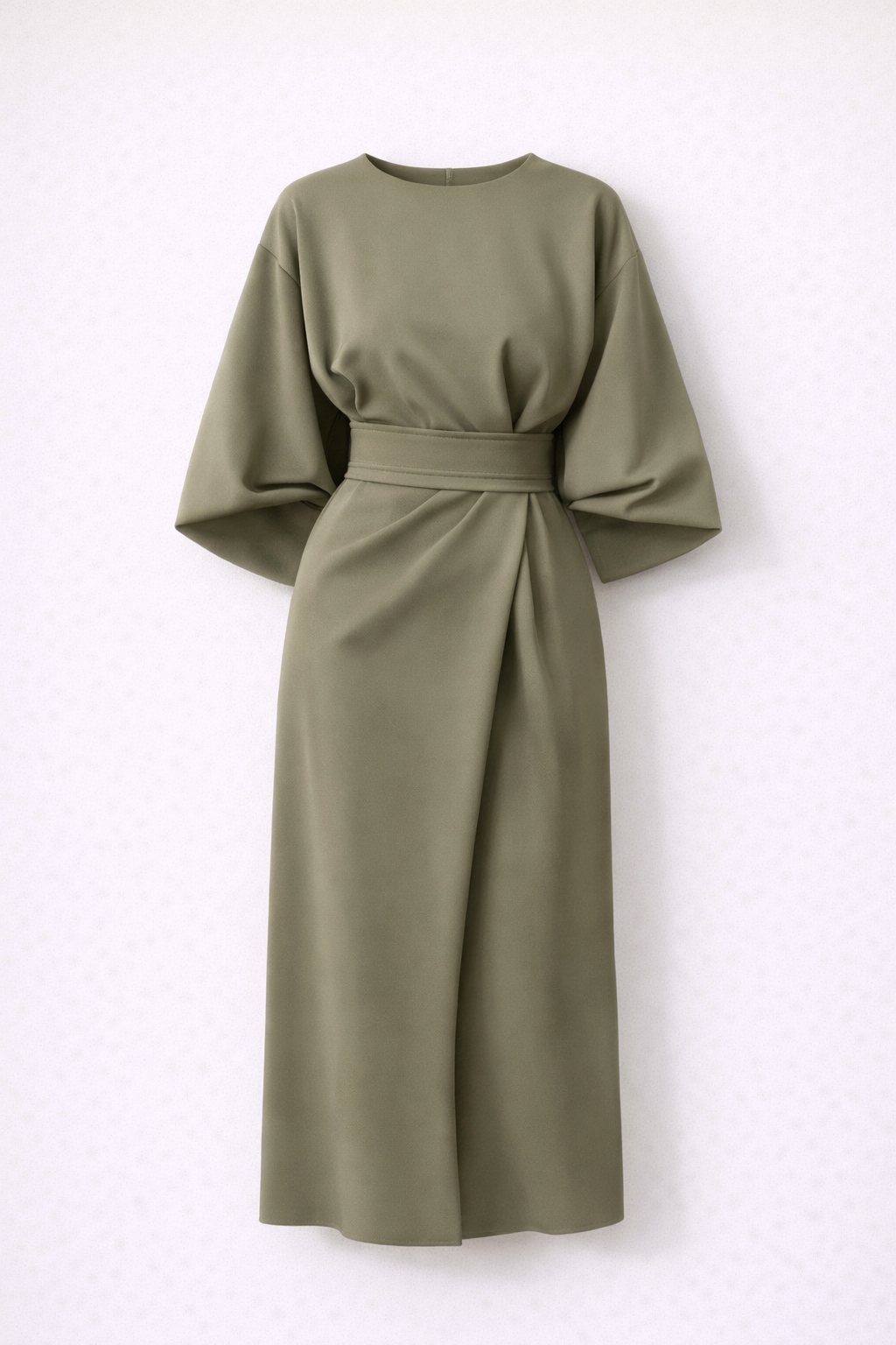 abito midi elegante maniche kimono donna