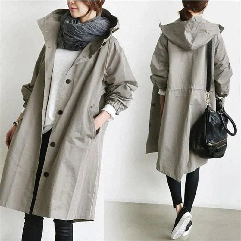 Aline - Trench coat impermeabile | Elegante giacca a vento | Resistente a tutte le condizioni atmosferiche