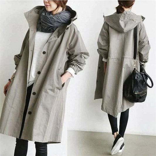 Aline - Trench coat impermeabile | Elegante giacca a vento | Resistente a tutte le condizioni atmosferiche