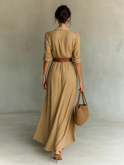 abito camicia donna con cintura