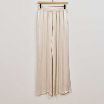 Rosalique - Insieme Satin Chic – Top Fluttuante & Pantaloni Ampi