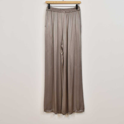 Rosalique - Insieme Satin Chic – Top Fluttuante & Pantaloni Ampi