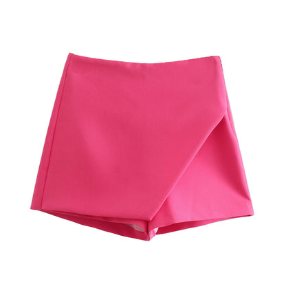 Gonna-Shorts Elegante per Donne – Pantaloni a Vita Alta con Design a Gonna