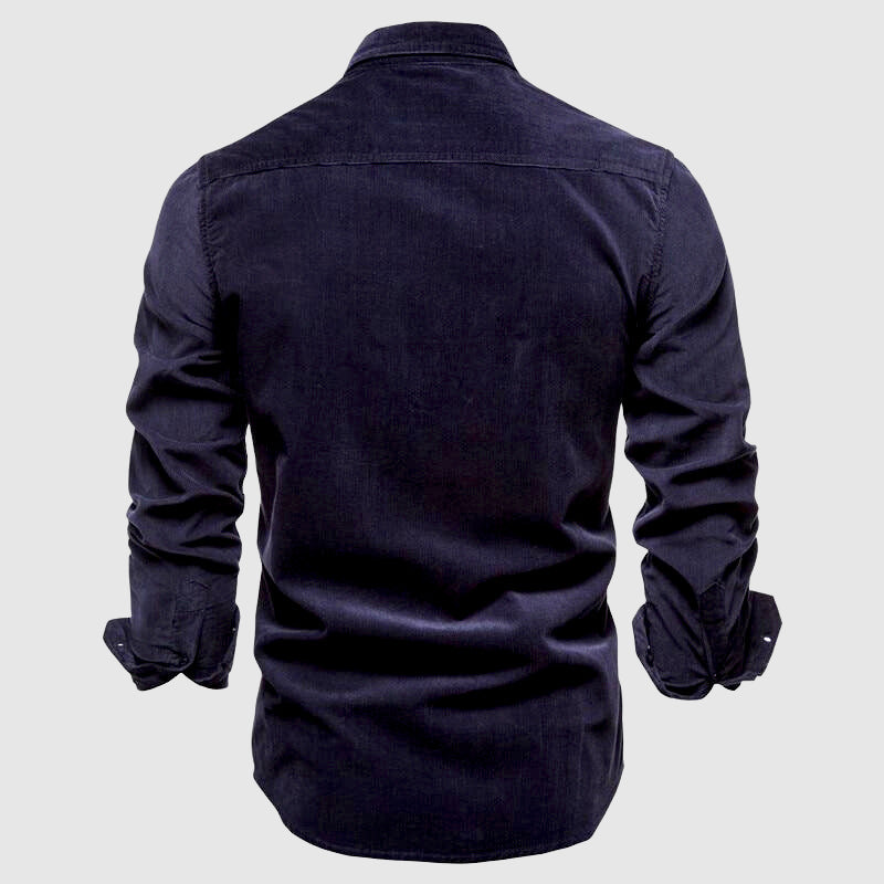 Camicia Slim Fit Moderna con Tasche sul Petto – Camicia Casual e da Lavoro per Uomini