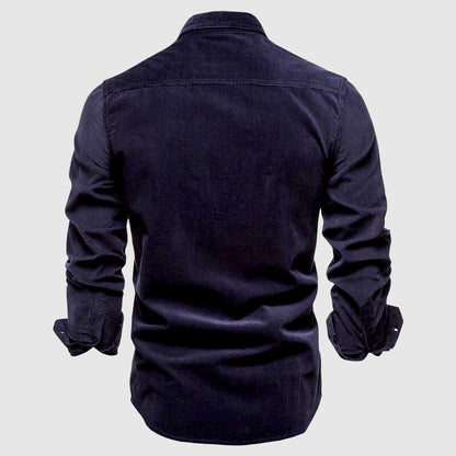 Camicia Slim Fit Moderna con Tasche sul Petto – Camicia Casual e da Lavoro per Uomini