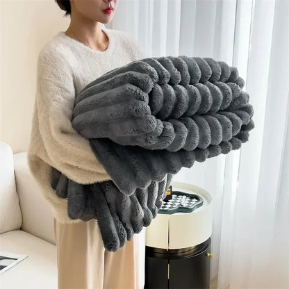 CozyCouture Maxi-Coperta in Pile per un Comfort Lussuoso e un Calore Estremo per il Letto o il Divano
