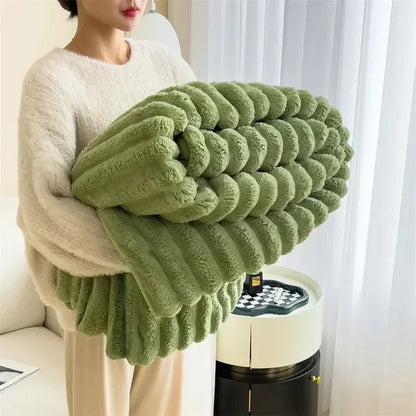 CozyCouture Maxi-Coperta in Pile per un Comfort Lussuoso e un Calore Estremo per il Letto o il Divano