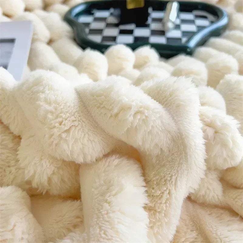 CozyCouture Maxi-Coperta in Pile per un Comfort Lussuoso e un Calore Estremo per il Letto o il Divano