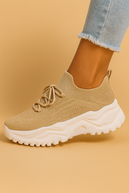 Céliane - Sneakers Ortopediche Traspiranti con Suola Bianca per un Comfort Ottimale durante Lunghe Passeggiate e Viaggi in Città