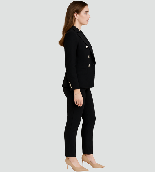 Elegante completo pantaloni da donna con blazer – Set business slim fit