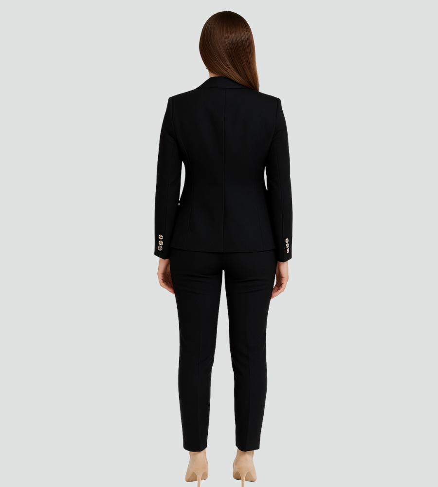 Elegante completo pantaloni da donna con blazer – Set business slim fit