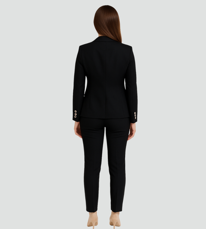 Elegante completo pantaloni da donna con blazer – Set business slim fit