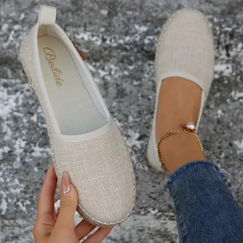 Leggeri Slipper Espadrille per Donna – Scarpe in Canvas Comode dallo Stile Casual