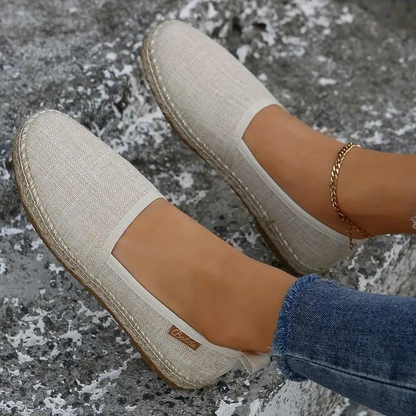 Leggere pantofole espadrillas per donne – Scarpe in tela comode dallo stile casual