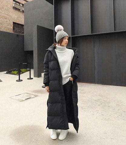 Nikki - Elegante cappotto invernale lungo in materiale piumino antivento