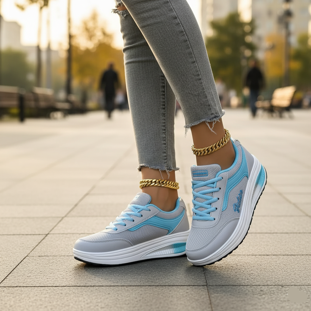 Alzéline - Sneakers Comode con Ammortizzazione, Tessuto Traspirante e Supporto Ortopedico per una Camminata Senza Dolore e Passeggiate in Città