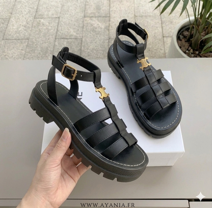 Sandali Gladiatore Chunky con Suola a Piattaforma – Sandali Estivi Comodi per Donne
