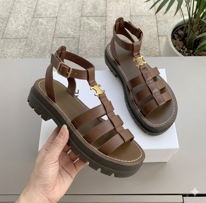 Sandali Gladiatore Chunky con Suola a Piattaforma – Sandali Estivi Comodi per Donne