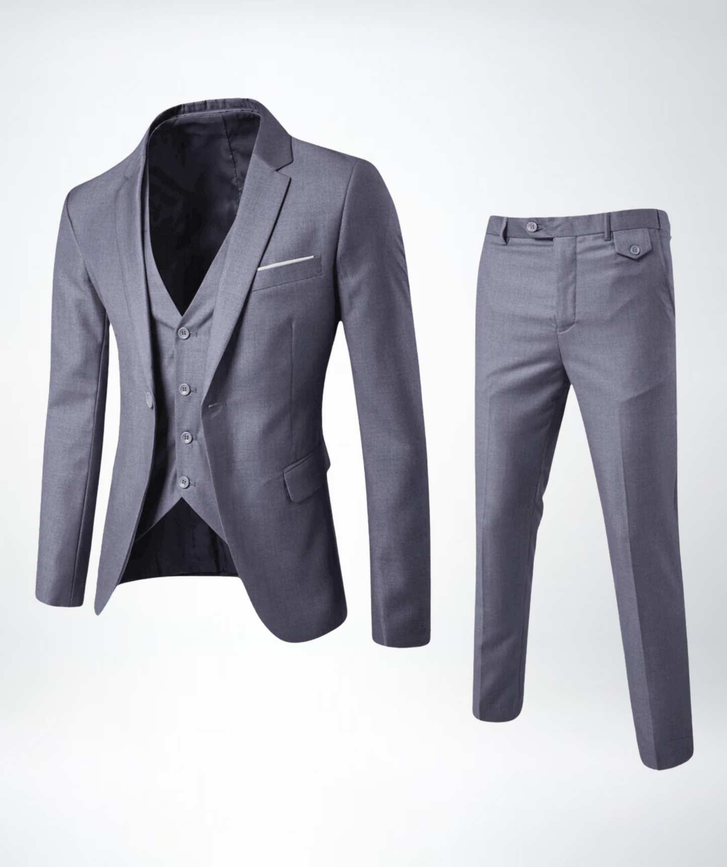 Elegante completo 3 pezzi Slim Fit – Completo da uomo elegante per affari e matrimoni