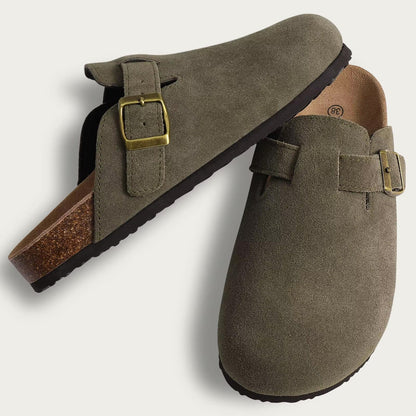 sabot boston in camoscio vista laterale