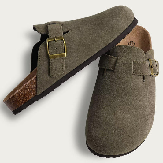 sabot boston in camoscio vista laterale
