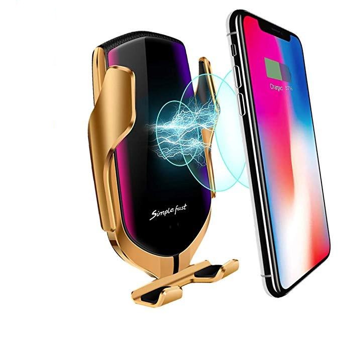Gripora - PREMIUM - Supporto per smartphone automatico | Caricabatterie wireless