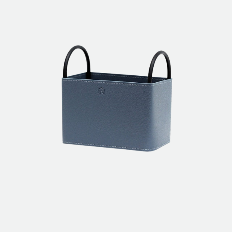 LinéaCuir - Cesto di Stoccaggio in Pelle Elegante