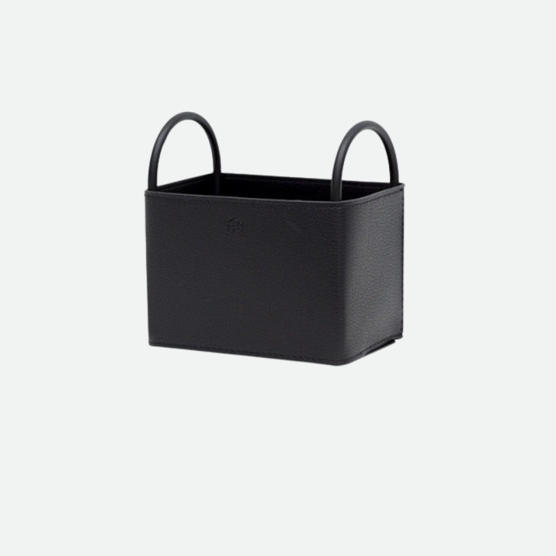 LinéaCuir - Cesto di Stoccaggio in Pelle Elegante