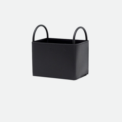 LinéaCuir - Cesto di Stoccaggio in Pelle Elegante