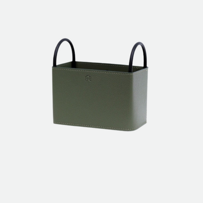 LinéaCuir - Cesto di Stoccaggio in Pelle Elegante