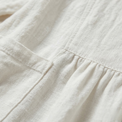 Abito midi in lino leggero con tasche – Aria e comfort per donne